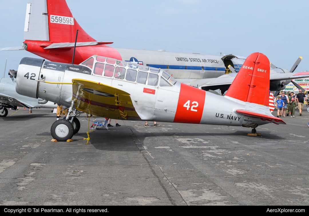 Photo of N60277 - PRIVATE Vultee BT-13 Valiant at RDG on AeroXplorer Aviation Database