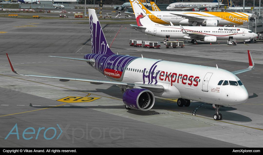 Photo of B-LCU - Hong Kong Express Airbus A320NEO at SIN on AeroXplorer Aviation Database Photo of B-LCU - Hong Kong Express Airbus A320NEO at SIN on AeroXplorer Aviation Database
