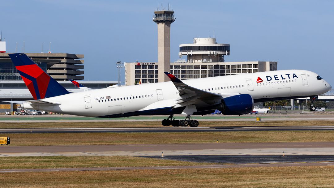 Photo of N571DZ - Delta Airlines Airbus A350-900 at TPA on AeroXplorer Aviation Database