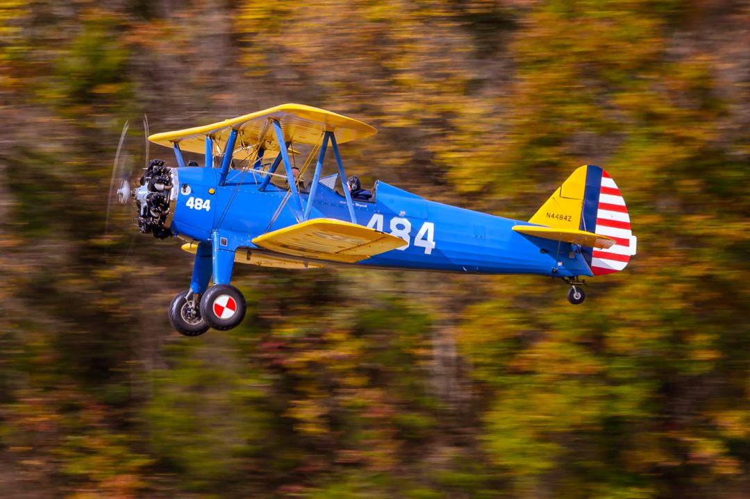 PRIVATE Boeing Stearman registration  on final approach at  (/) photographed by  on 10/26/2025