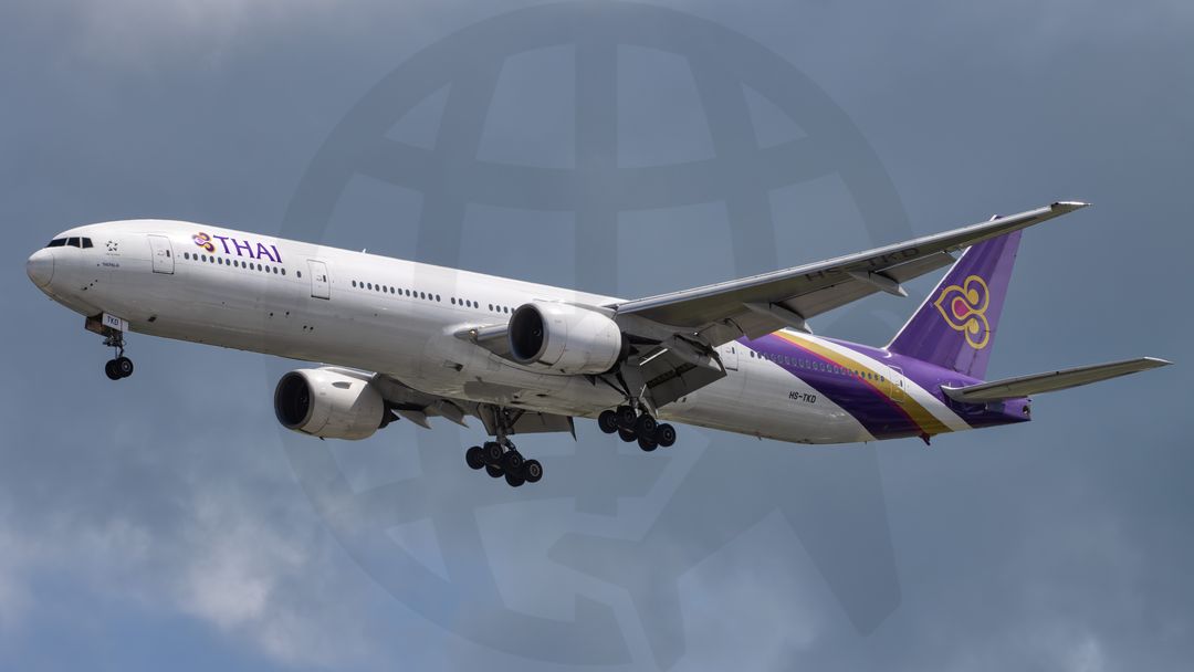 Photo of HS-TKD - Thai Airways Boeing 777-300ER at SIN on AeroXplorer Aviation Database