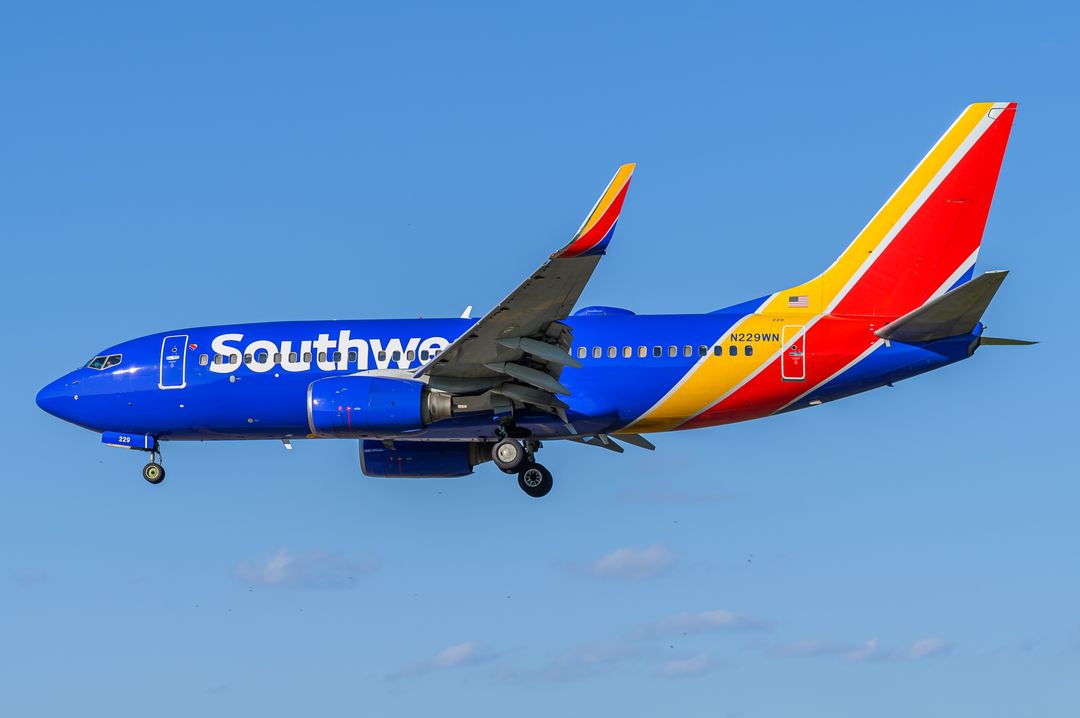 Southwest Airlines Boeing 737-700 registration  on final approach at Baltimore/Washington International Thurgood Marshall Airport (BWI/KBWI) photographed by  on 05/03/2026