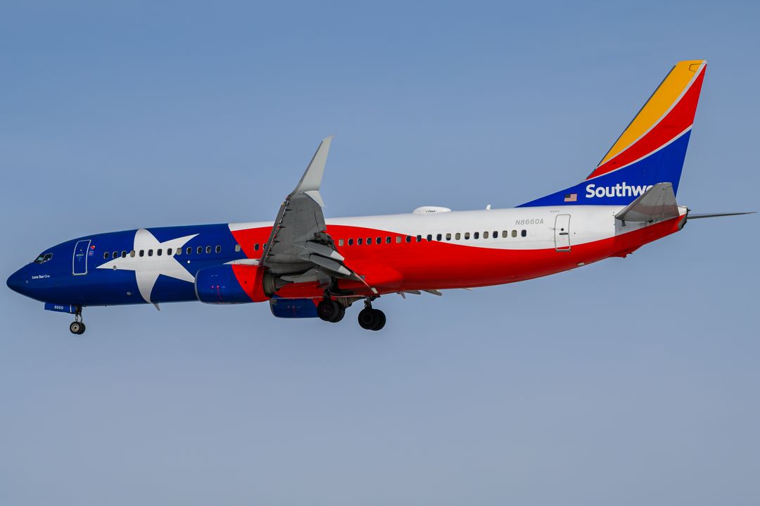 Southwest Airlines Boeing 737-800 registration  on final approach at Baltimore/Washington International Thurgood Marshall Airport (BWI/KBWI) photographed by  on 02/01/2026