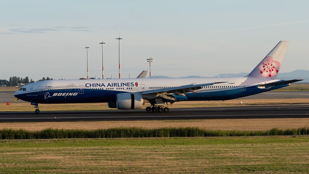 Photo of B-18007 - China Airlines Boeing 777-300ER at YVR on AeroXplorer Aviation Database