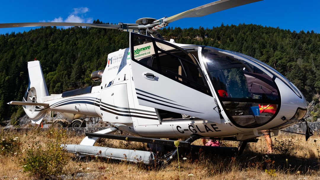 Photo of C-GLAE - PRIVATE Eurocopter EC-130 at YYJ on AeroXplorer Aviation Database Photo of C-GLAE - PRIVATE Eurocopter EC-130 at YYJ on AeroXplorer Aviation Database