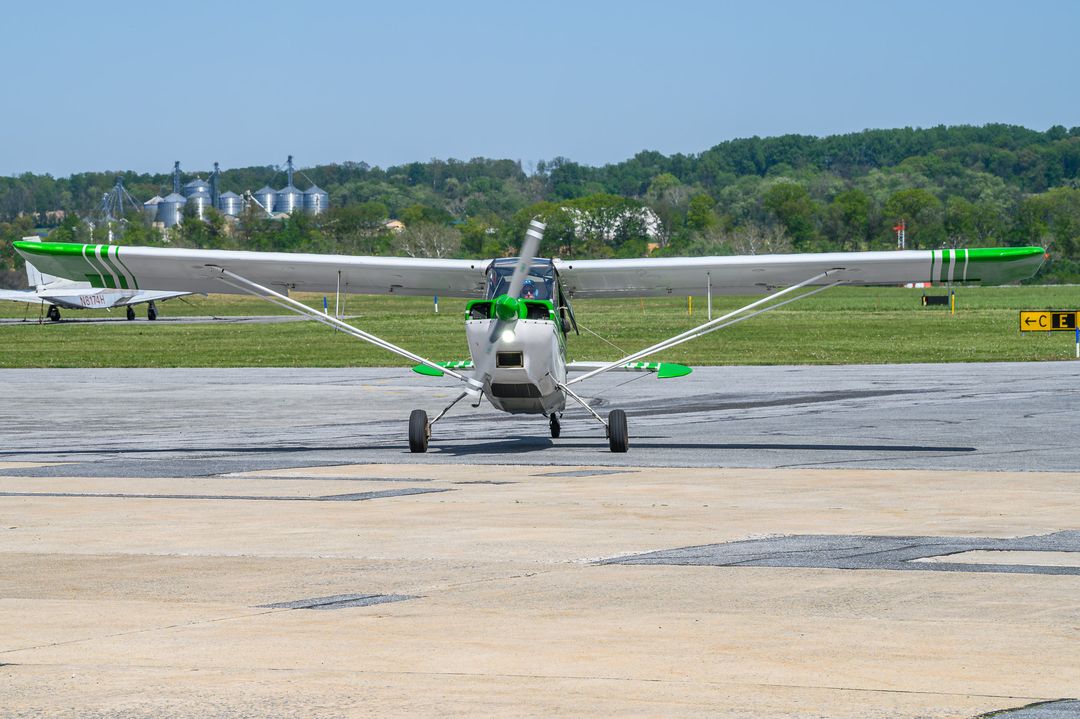 PRIVATE Bellanca 7GCBC registration  on final approach at Frederick Municipal Airport (FDK/KFDK) photographed by  on 04/21/2026