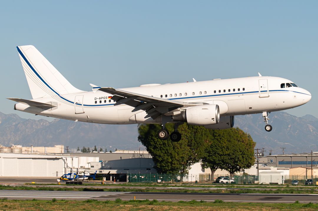 Photo of D-APGS - PRIVATE Airbus A319 at VNY on AeroXplorer Aviation Database