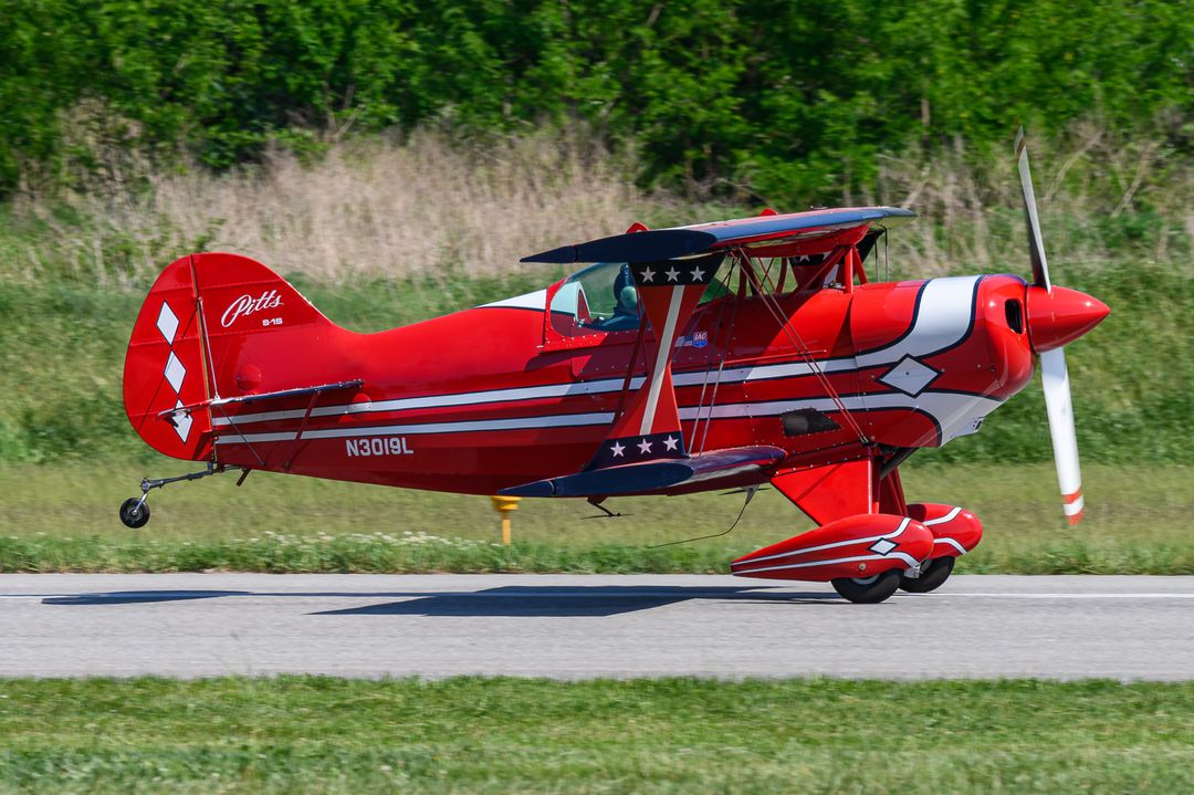 PRIVATE Pitts S-1C Special registration  on final approach at New Garden Airport (N57/N57) photographed by  on 05/18/2026