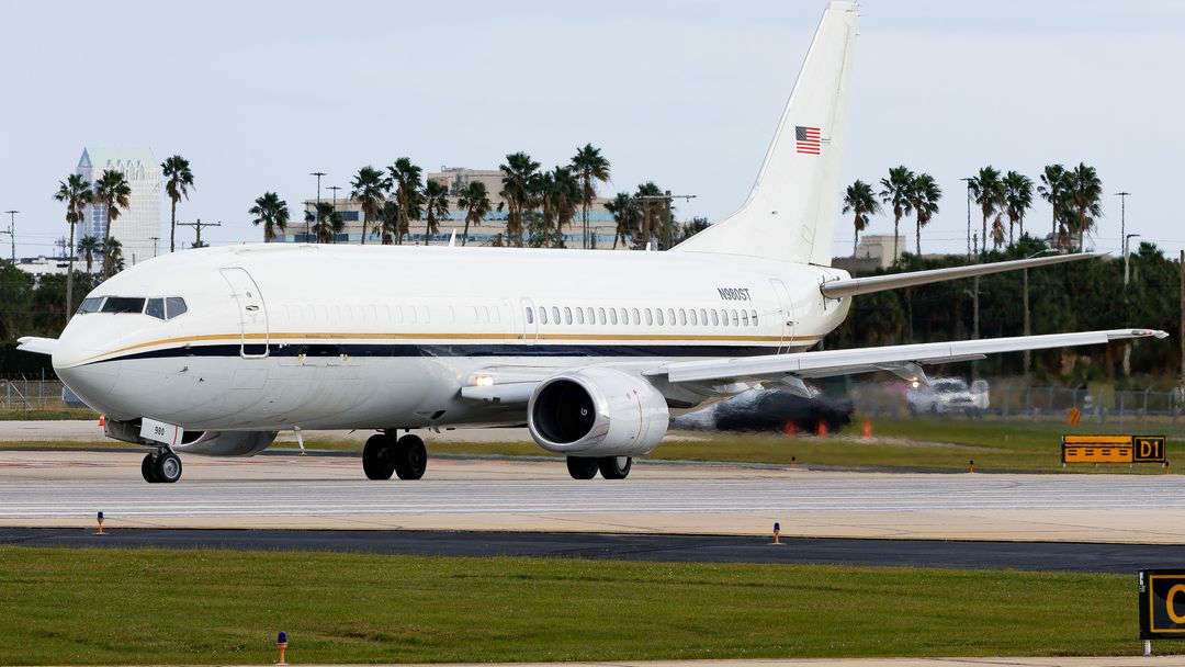 Photo of N980ST - National Nuclear Security Administration Boeing 737-400C at TPA on AeroXplorer Aviation Database