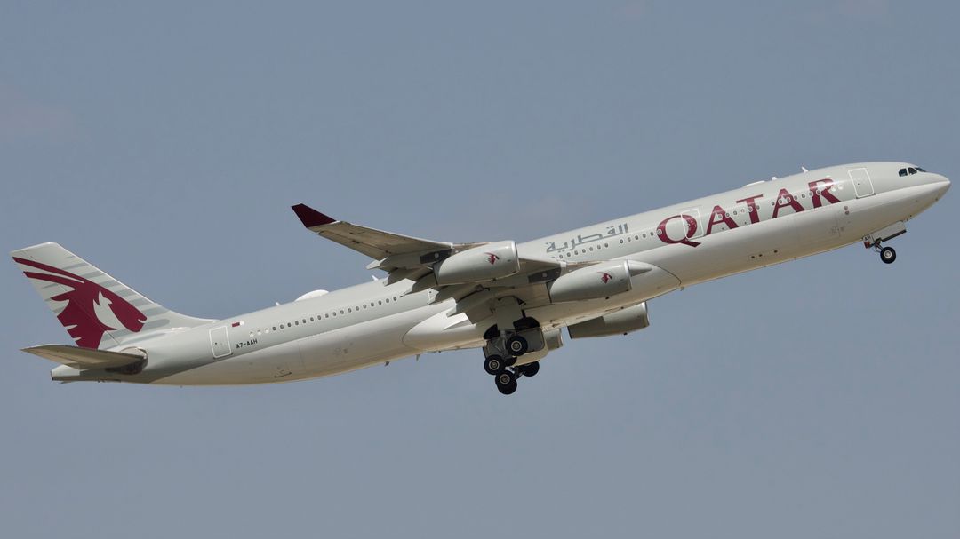 Photo of A7-AAH - Qatar Airways Amiri Flight Airbus A340-300 at IAH on AeroXplorer Aviation Database Photo of A7-AAH - Qatar Airways Amiri Flight Airbus A340-300 at IAH on AeroXplorer Aviation Database
