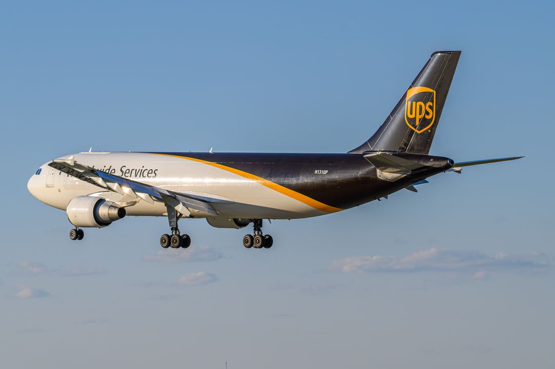 United Parcel Service Airbus A300-600F registration  on final approach at Baltimore/Washington International Thurgood Marshall Airport (BWI/KBWI) photographed by  on 05/03/2026
