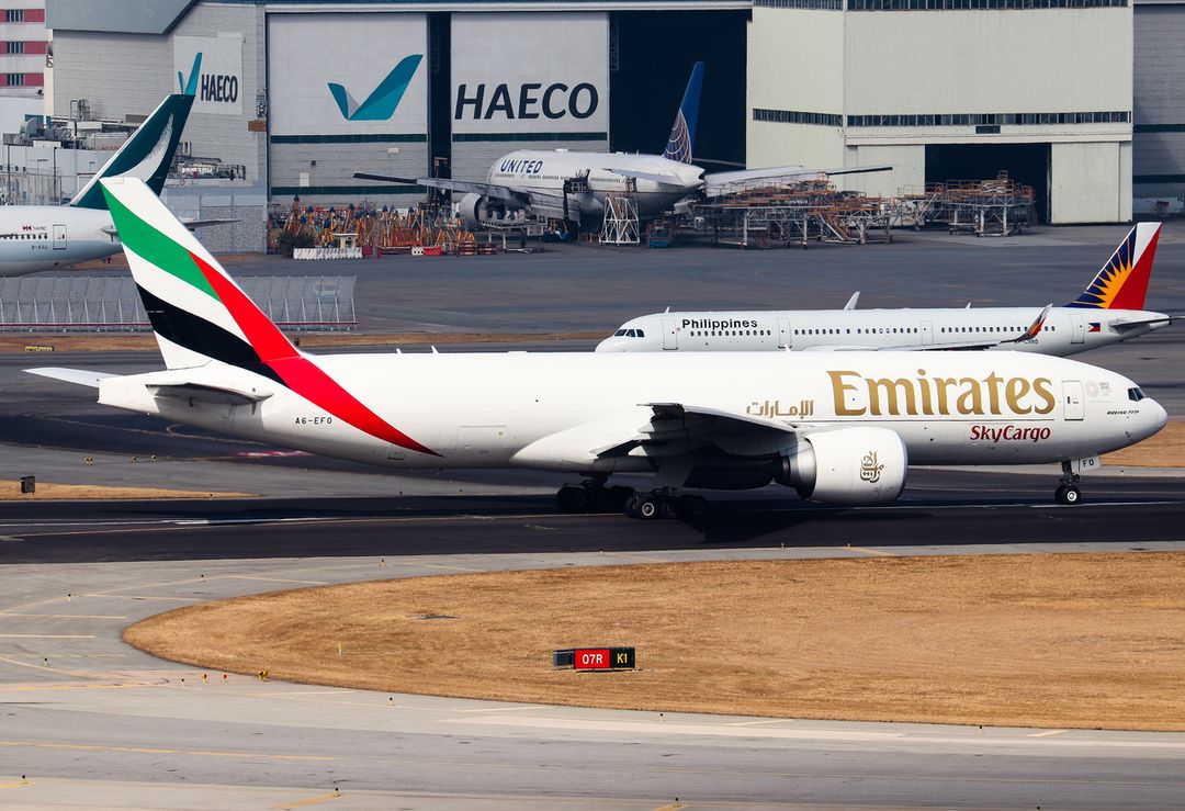 Photo of A6-EFO - Emirates SkyCargo Boeing 777F at HKG on AeroXplorer Aviation Database Photo of A6-EFO - Emirates SkyCargo Boeing 777F at HKG on AeroXplorer Aviation Database