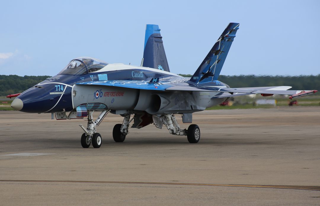 Photo of 188774 - Royal Canadian Air Force McDonnell Douglas CF-118 Hornet at NTU on AeroXplorer Aviation Database