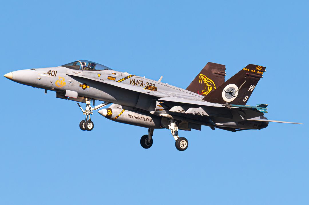 Photo of 165208  - USMC - United States Marine Corp McDonnel Douglas F/A-18 Hornet at NKX on AeroXplorer Aviation Database