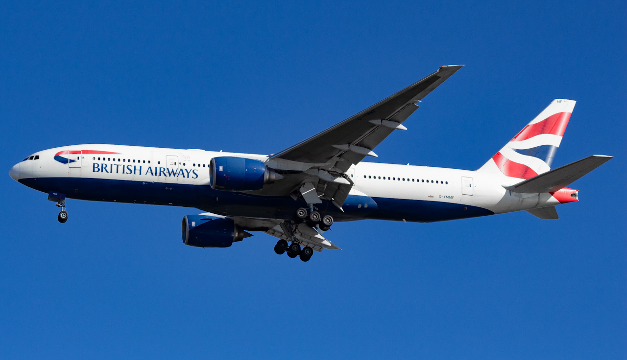 Full size: British Airways Boeing 777-200 G-YMMF at Tampa International Airport