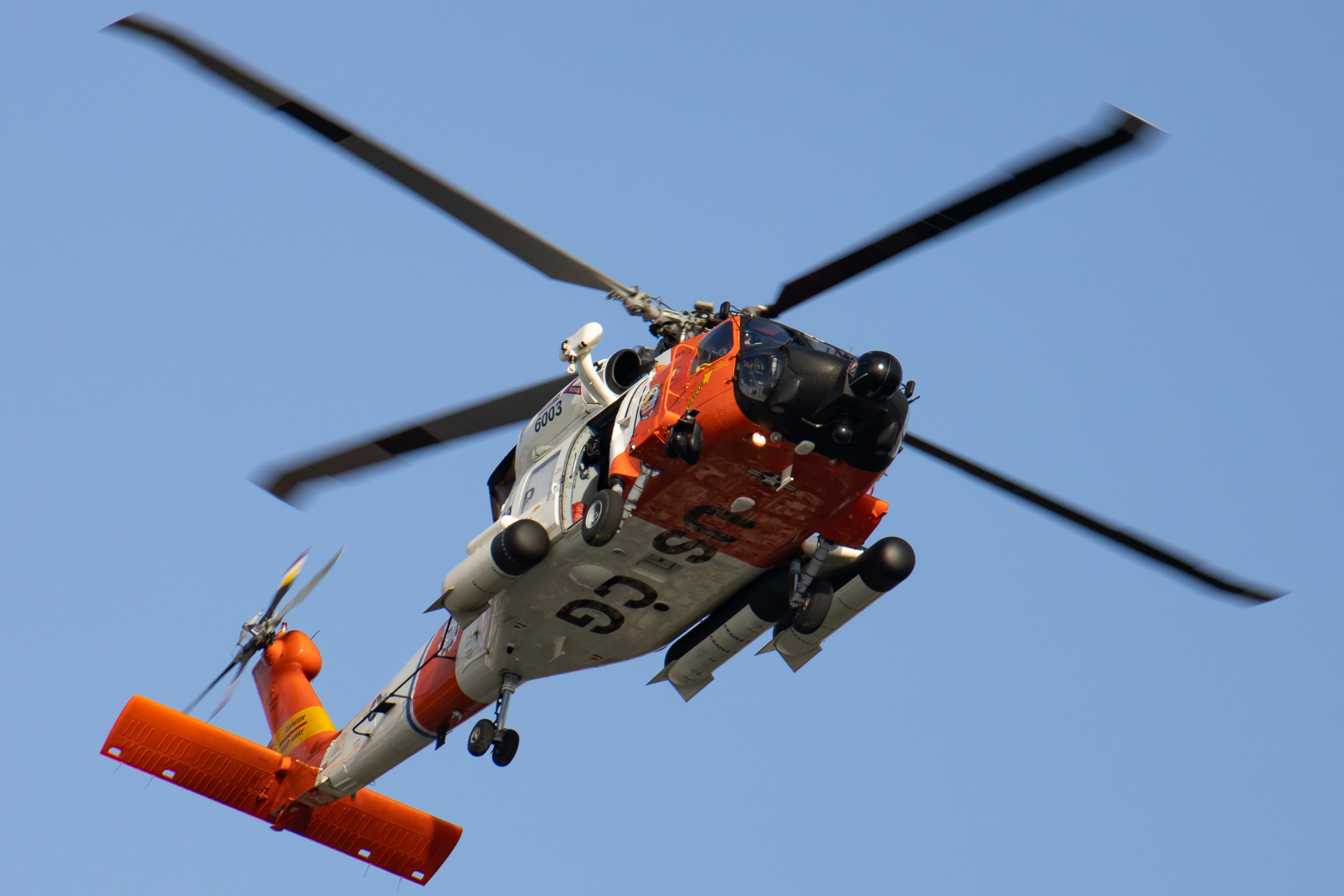 Full size: USCG Sikorski MH-60T Jayhawk 6003 at San Diego International Airport