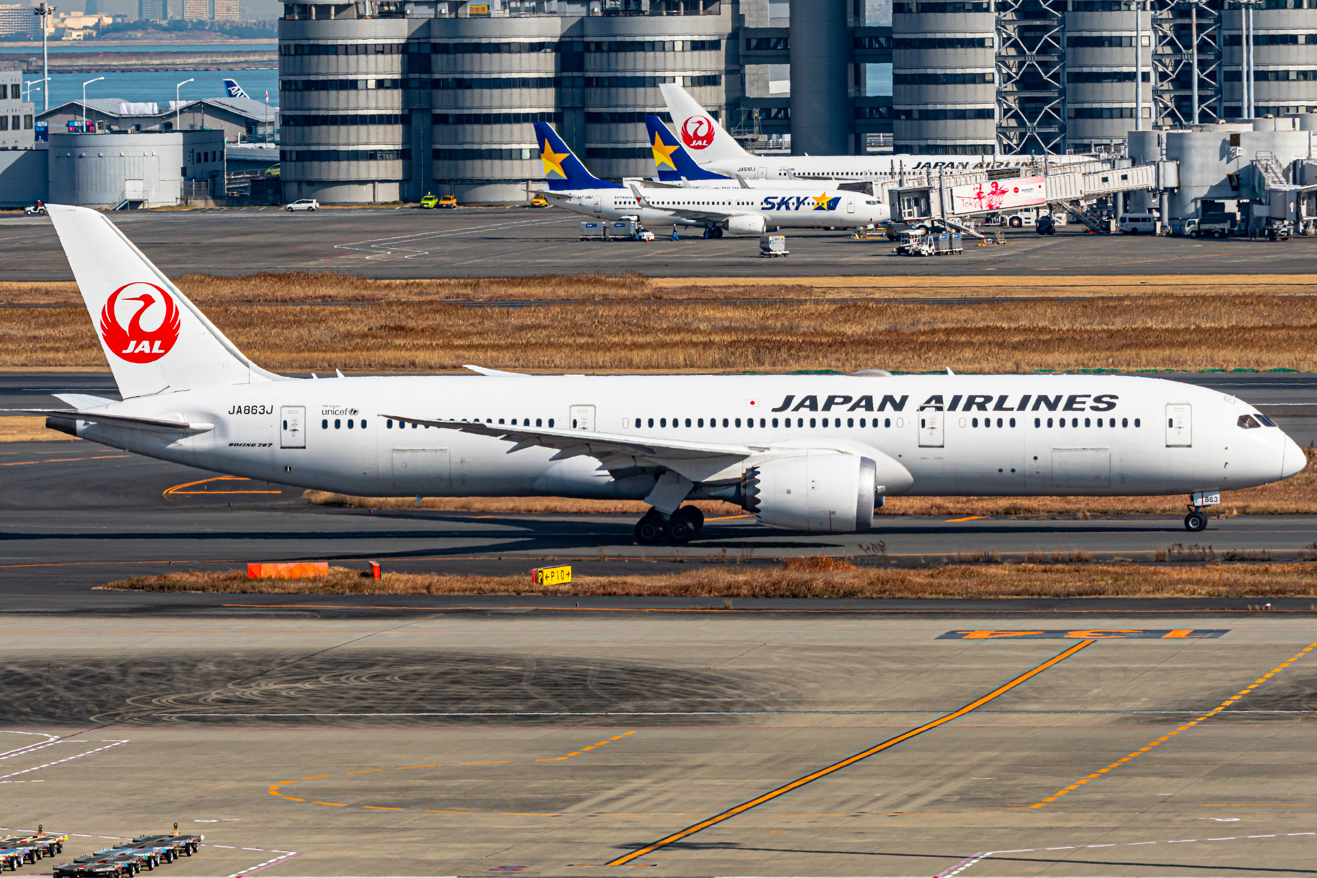 Full size: Japan Airlines Boeing 787-9 JA863J at Tokyo-Haneda Airport