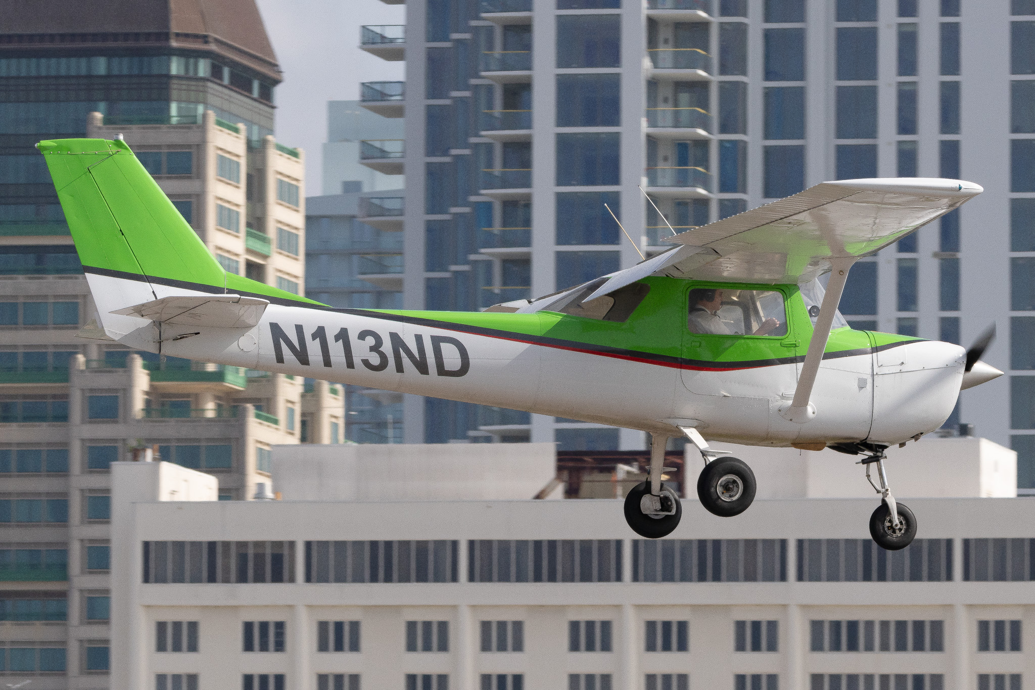 Full size:  Cirrus Aviation  Cessna 150H N113ND at St. Petersburg Albert Whitted Airport