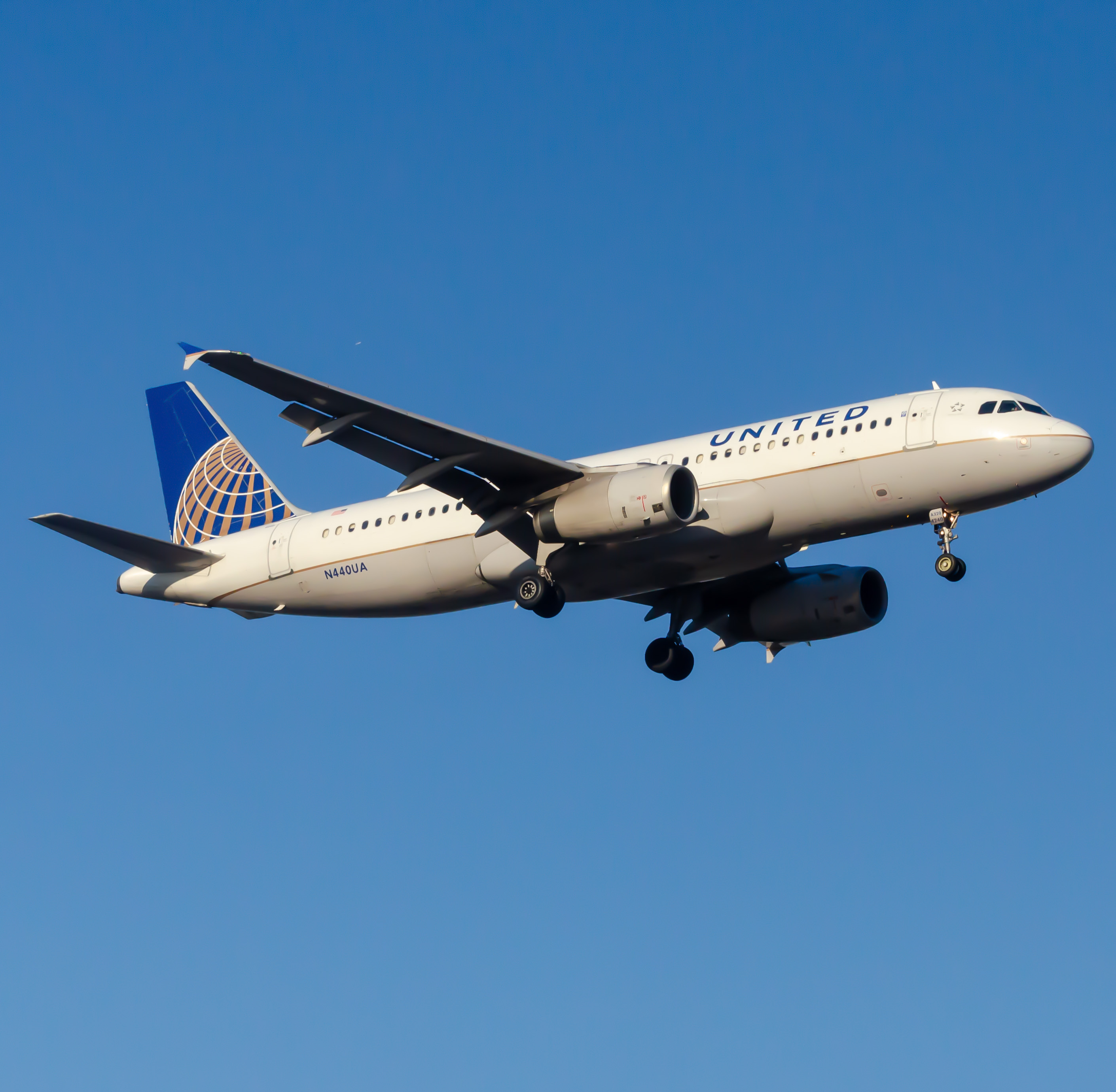Full size: United Airlines Airbus A320 N440UA at Newark Liberty International Airport
