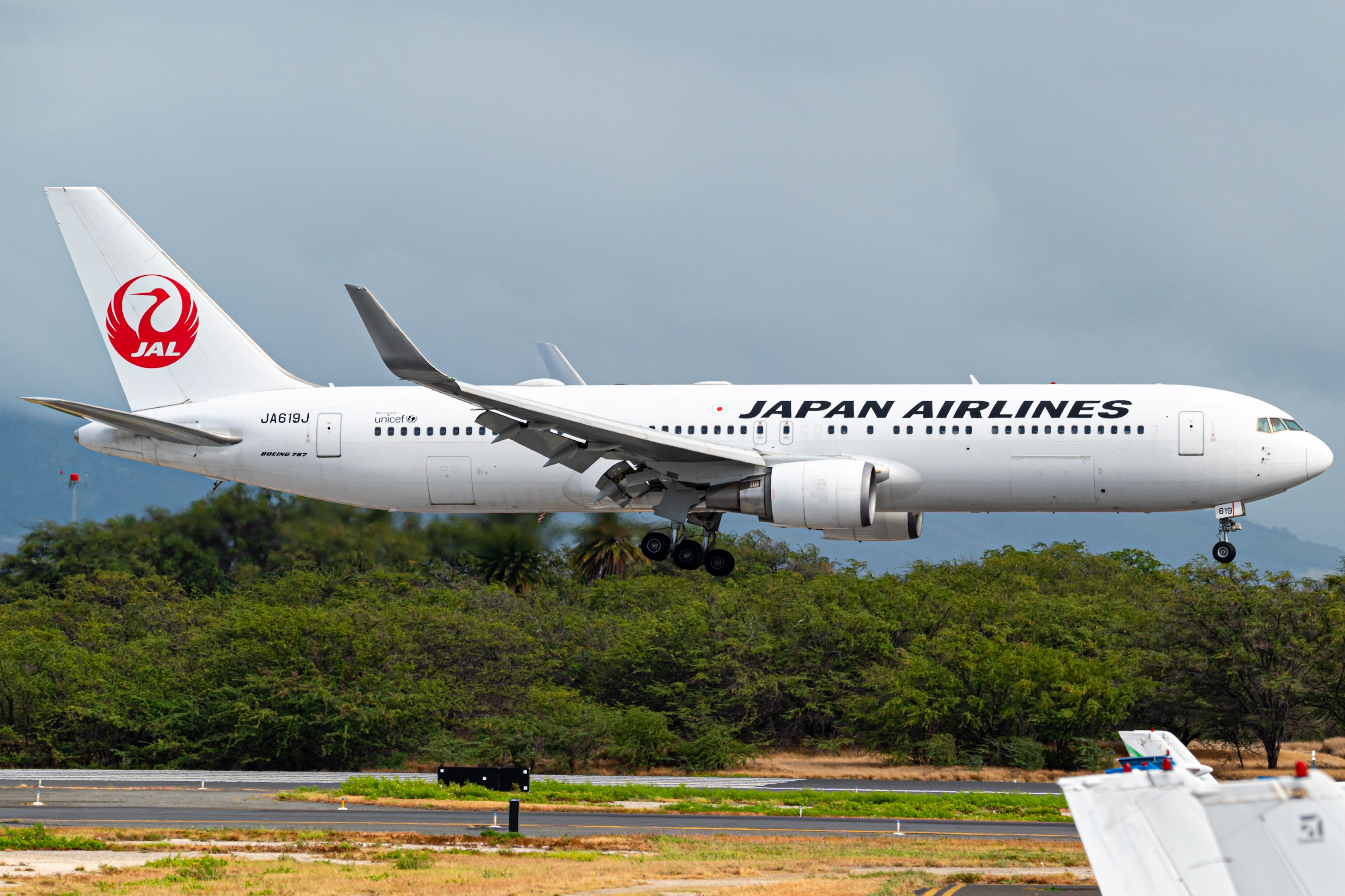 Full size: Japan Airlines Boeing 767-300ER JA619J at Daniel K Inouye International Airport