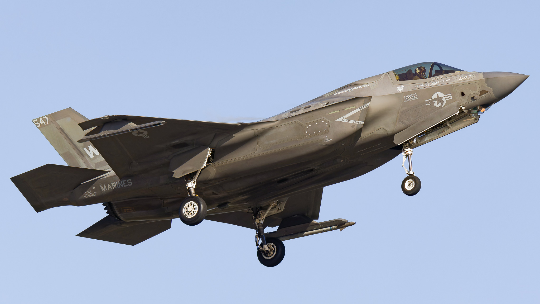 Full size: USMC - United States Marine Corp Lockheed Martin F-35 Lightning 169167 at NAS Jacksonville