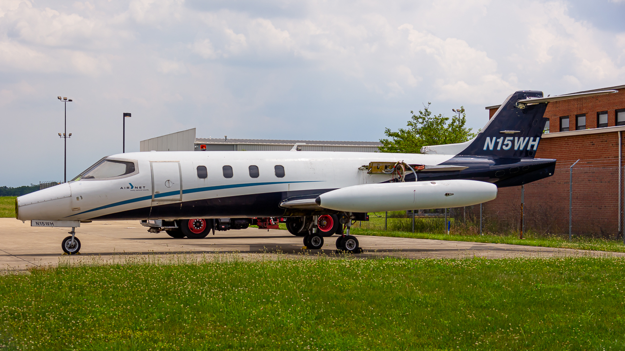 Full size: AirNet Systems Learjet 35A N15WH at Rickenbacker International Airport