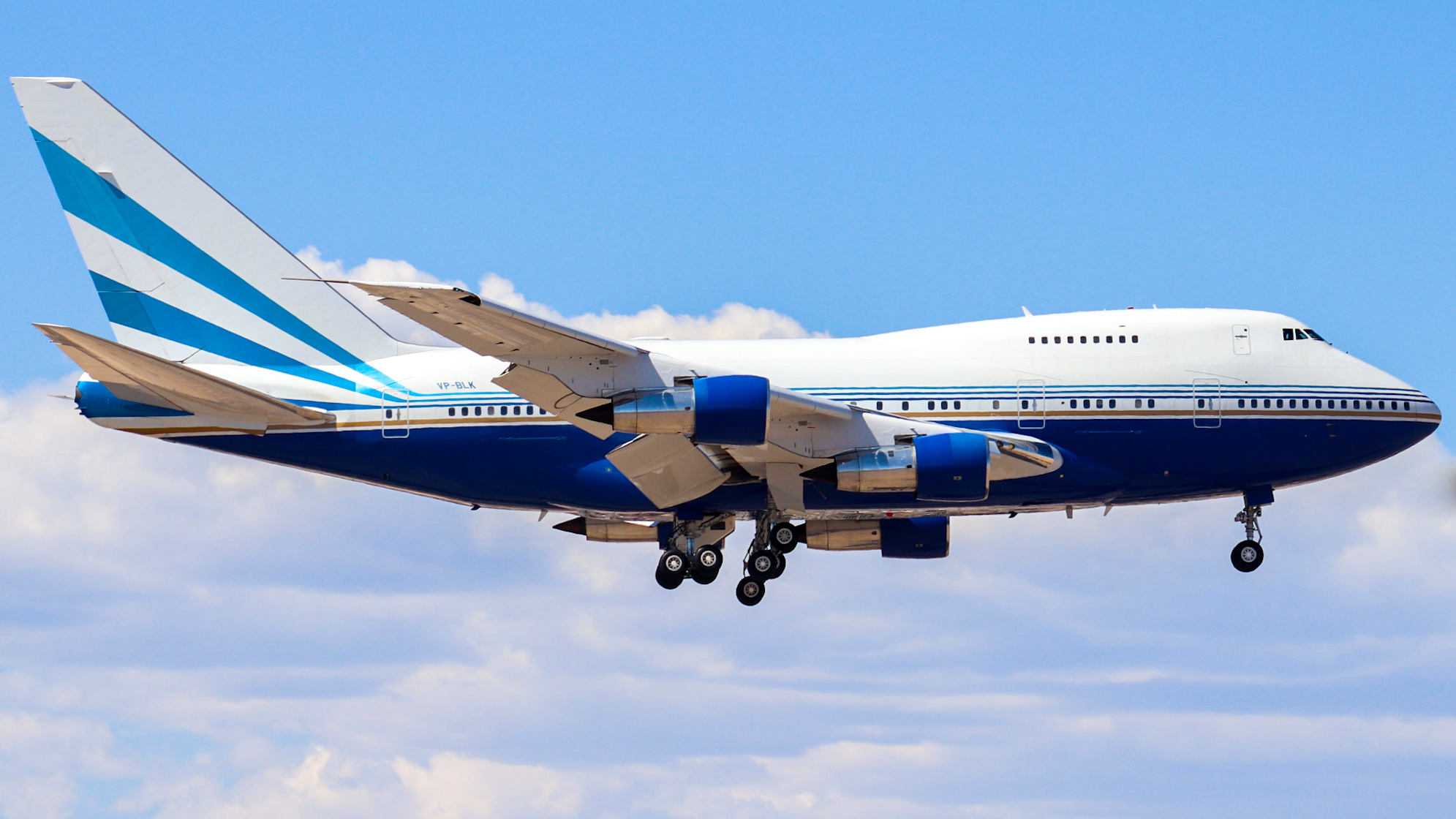 Full size: PRIVATE Boeing 747SP VP-BLK at Harry Reid International Airport