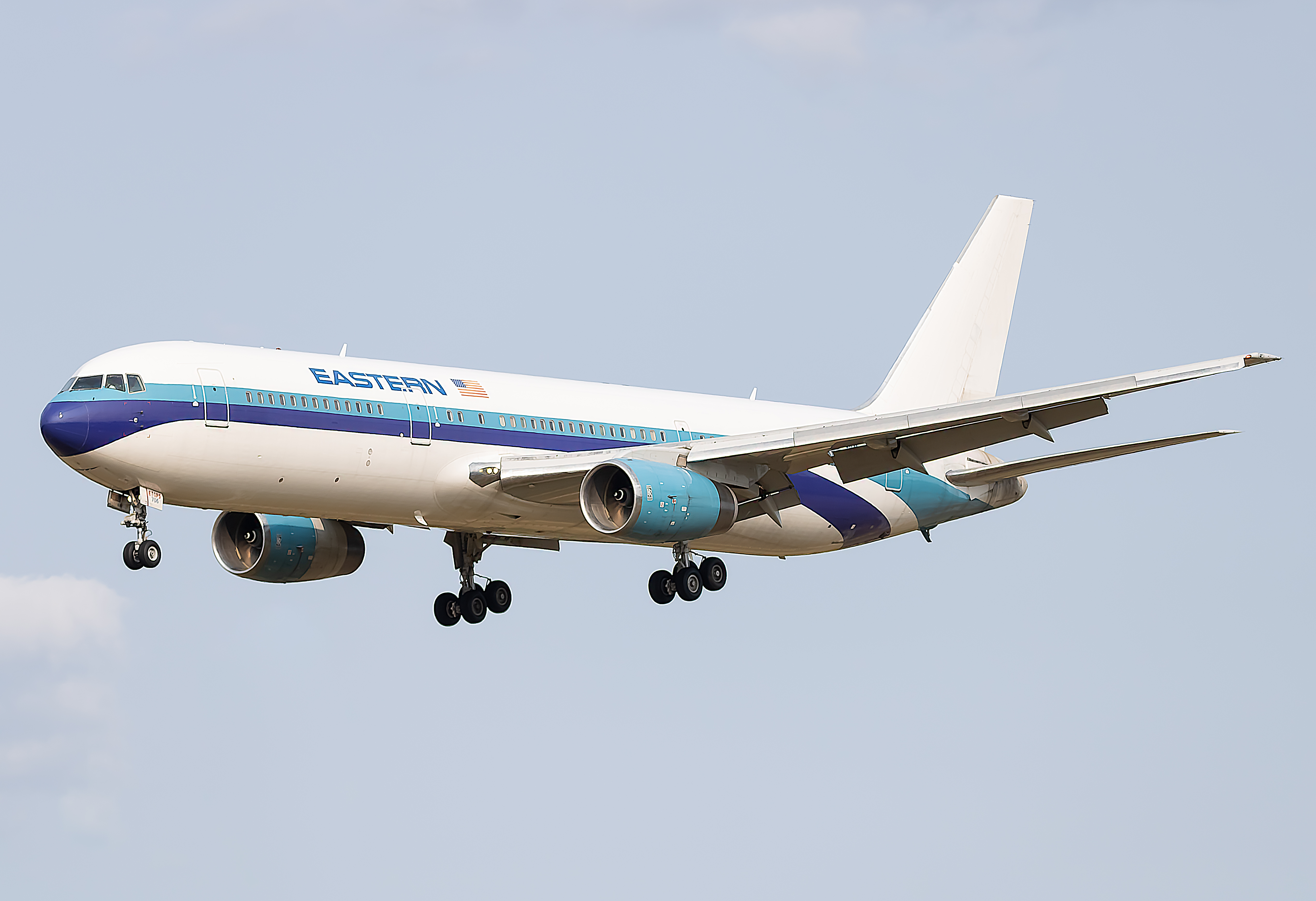 Full size: Eastern Airlines Boeing 767-300ER N706KW at Baltimore/Washington International Thurgood Marshall Airport