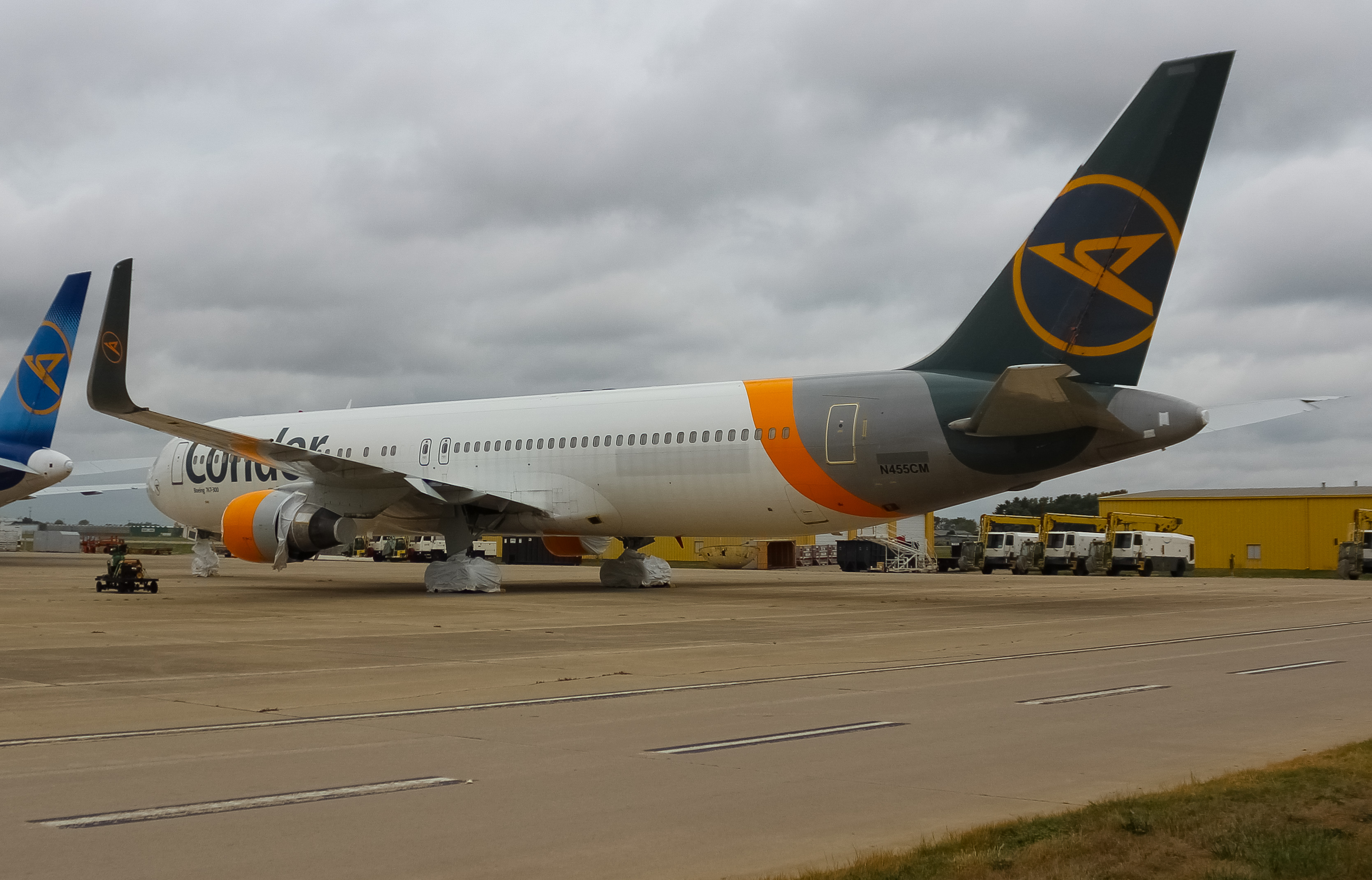 Full size: Condor Boeing 767-300ER N455CM at Wilmington Air Park