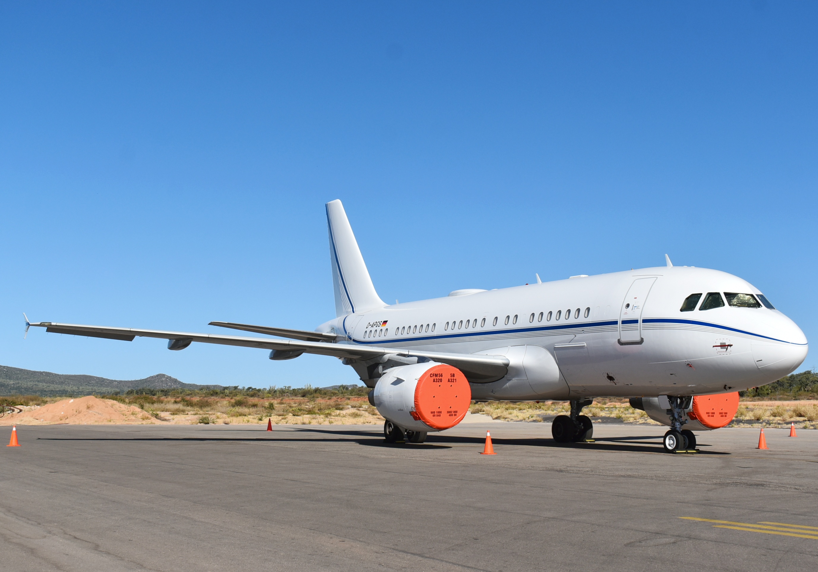 Full size: PRIVATE Airbus A319 D-APGS at Aeropuerto de Cabo San Lucas Internacional