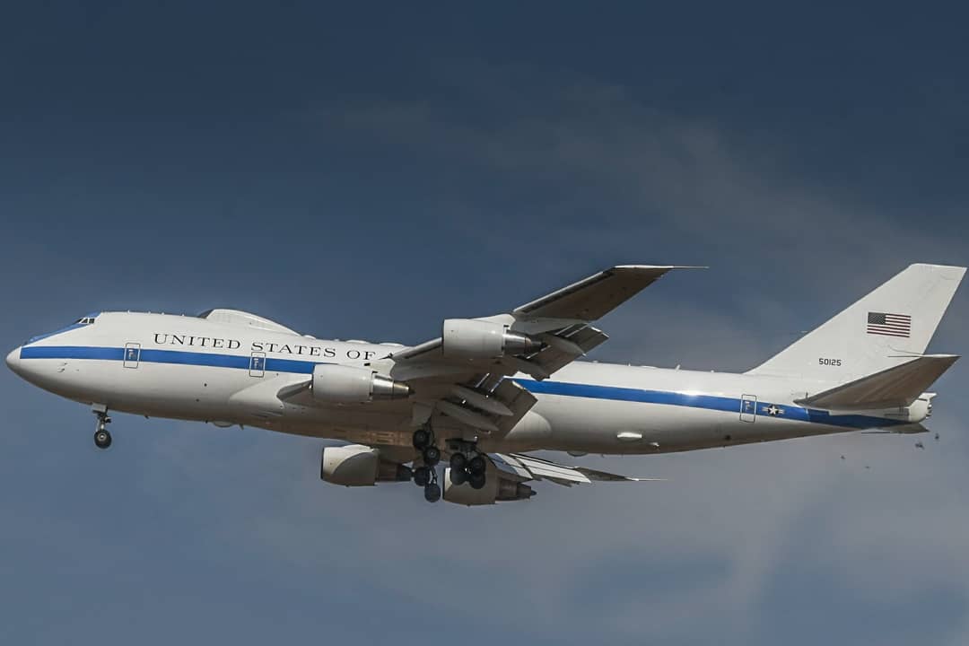Full size: USAF - United States Air Force 747-4EB  75-0125 at Tel Aviv-Ben Gurion Airport