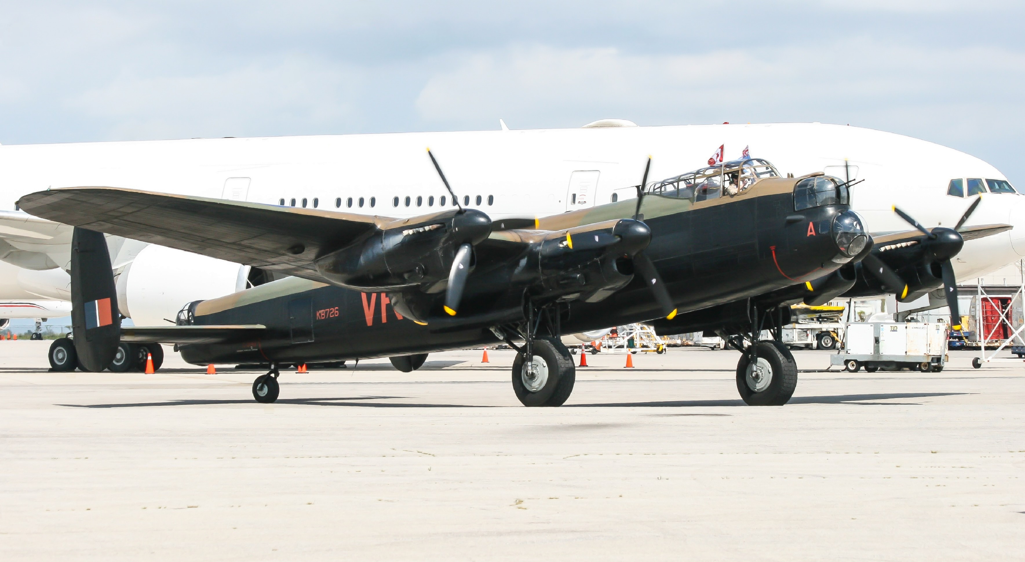 Full size: Canadian Warplane Heritage Museum  Avro Lancaster Mk.X C-GVRA at Hamilton John C. Munro International Airport