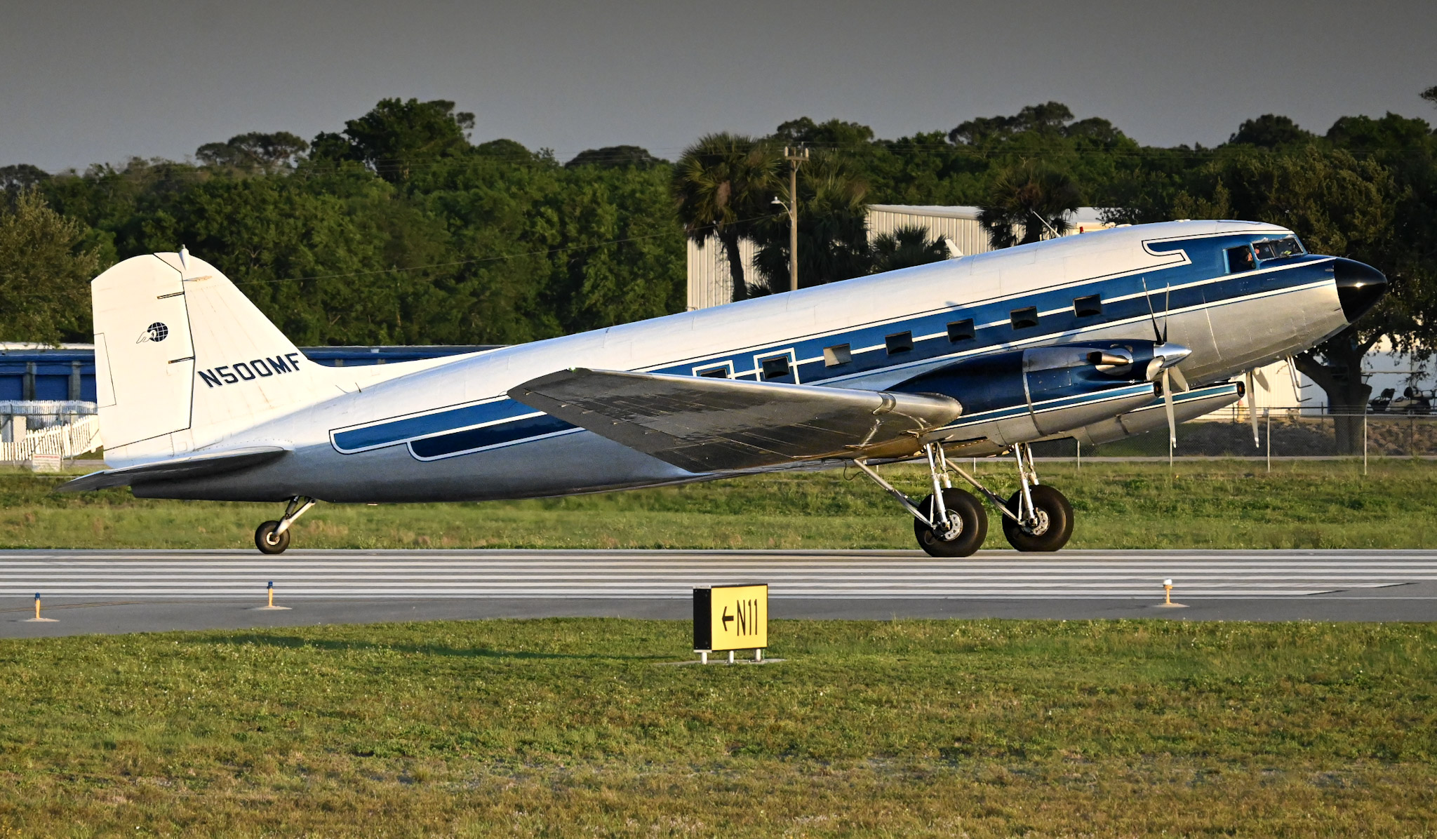 Full size: Missionary Flights and Services Douglas DC-3 N500MF at Daytona Beach International Airport
