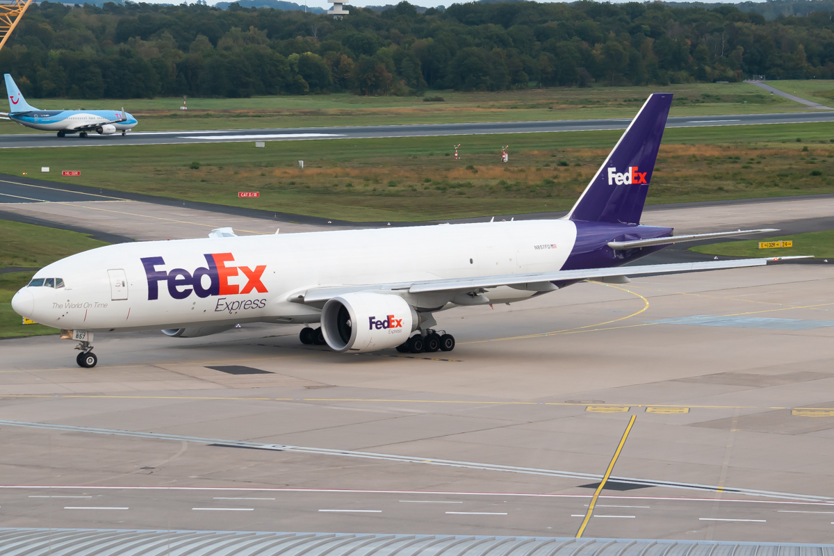 Full size: FedEx Boeing 777-F N857FD at Cologne Bonn Airport