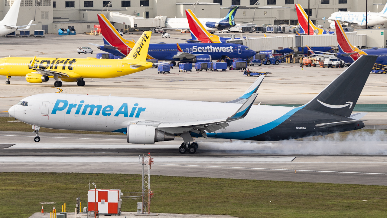 Full size: Prime Air Boeing 767-300F N1381A at Miami International Airport