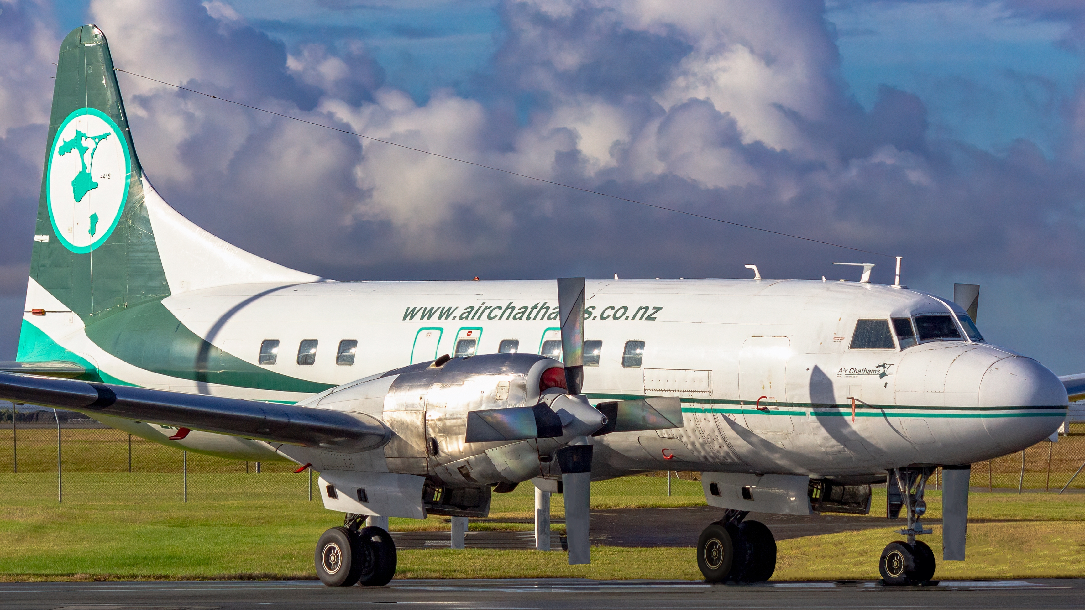 Full size: Air Chathams Convair 580 ZK-CIB at Auckland International Airport