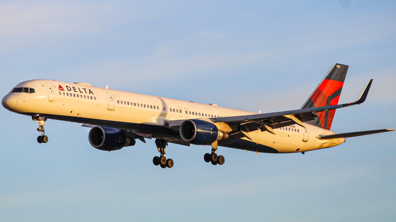 Full size: Delta Airlines Boeing 757-300 N593NW at Salt Lake City International Airport