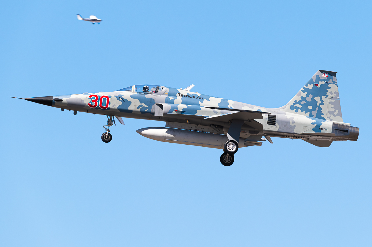 Full size: Tactical Air Support Northrop F-5N Tiger II N467TA at Brown Field Municipal Airport