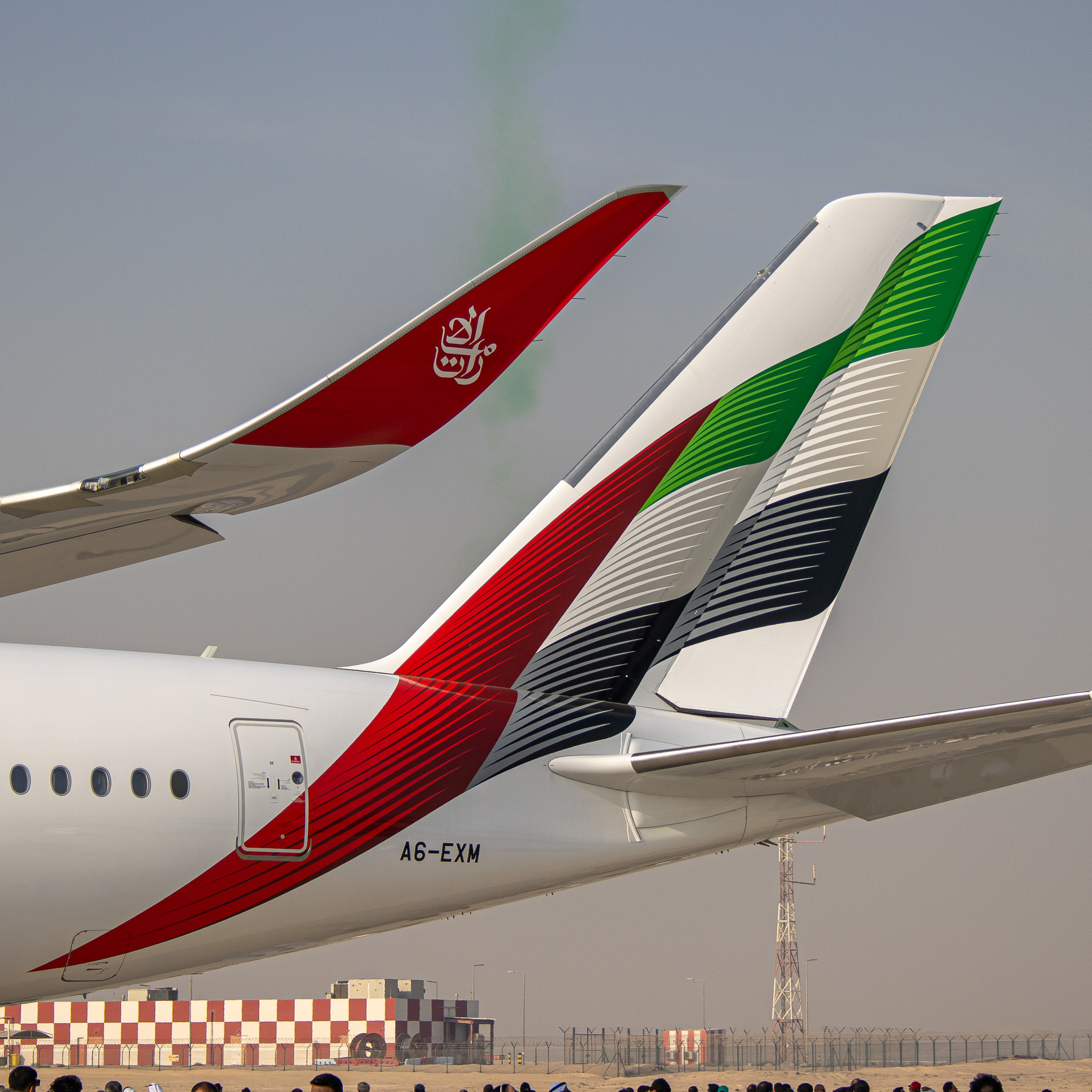 Full size: Emirates Airbus A350-900 A6-EXM at Dubai World Central International Airport