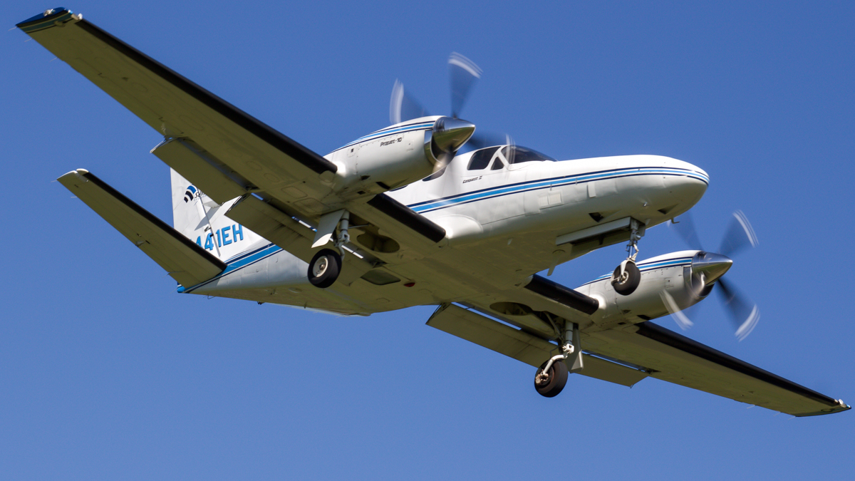 Full size: Surdex Corp Cessna 441 Conquest II N441EH at Cincinnati Municipal Airport/Lunken Field