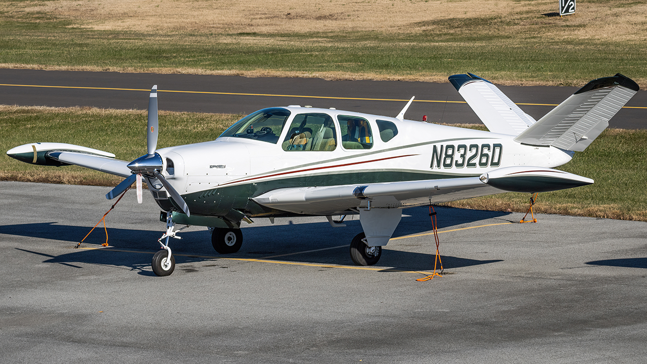 Full size: PRIVATE Beechcraft 35 Bonanza  N8326D at College Park Airport