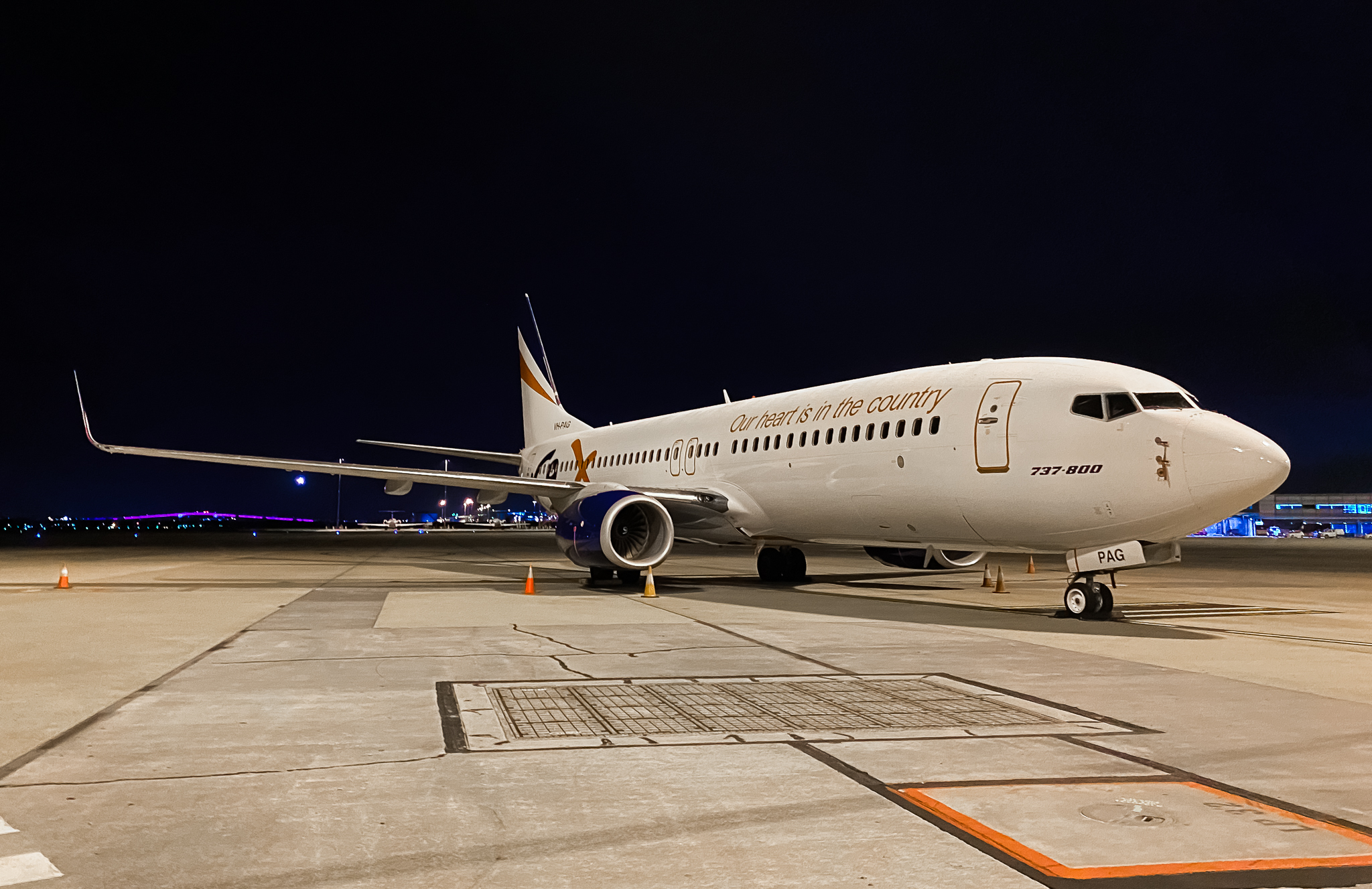 Full size: Regional Express (REX) Boeing 737-800 VH-PAG at Brisbane Airport