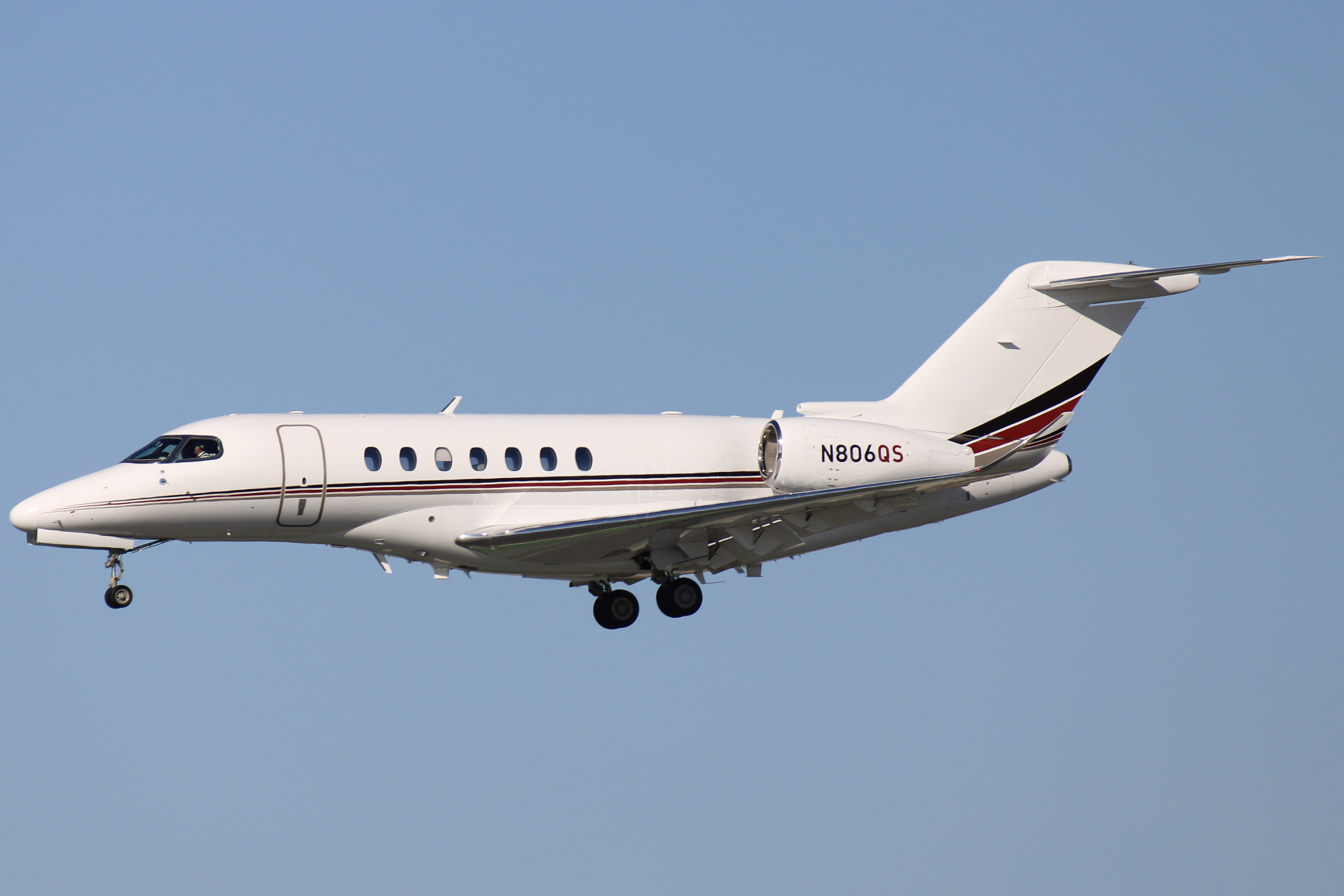 Full size: NetJets Cessna Citation Longitude N806QS at San Diego International Airport