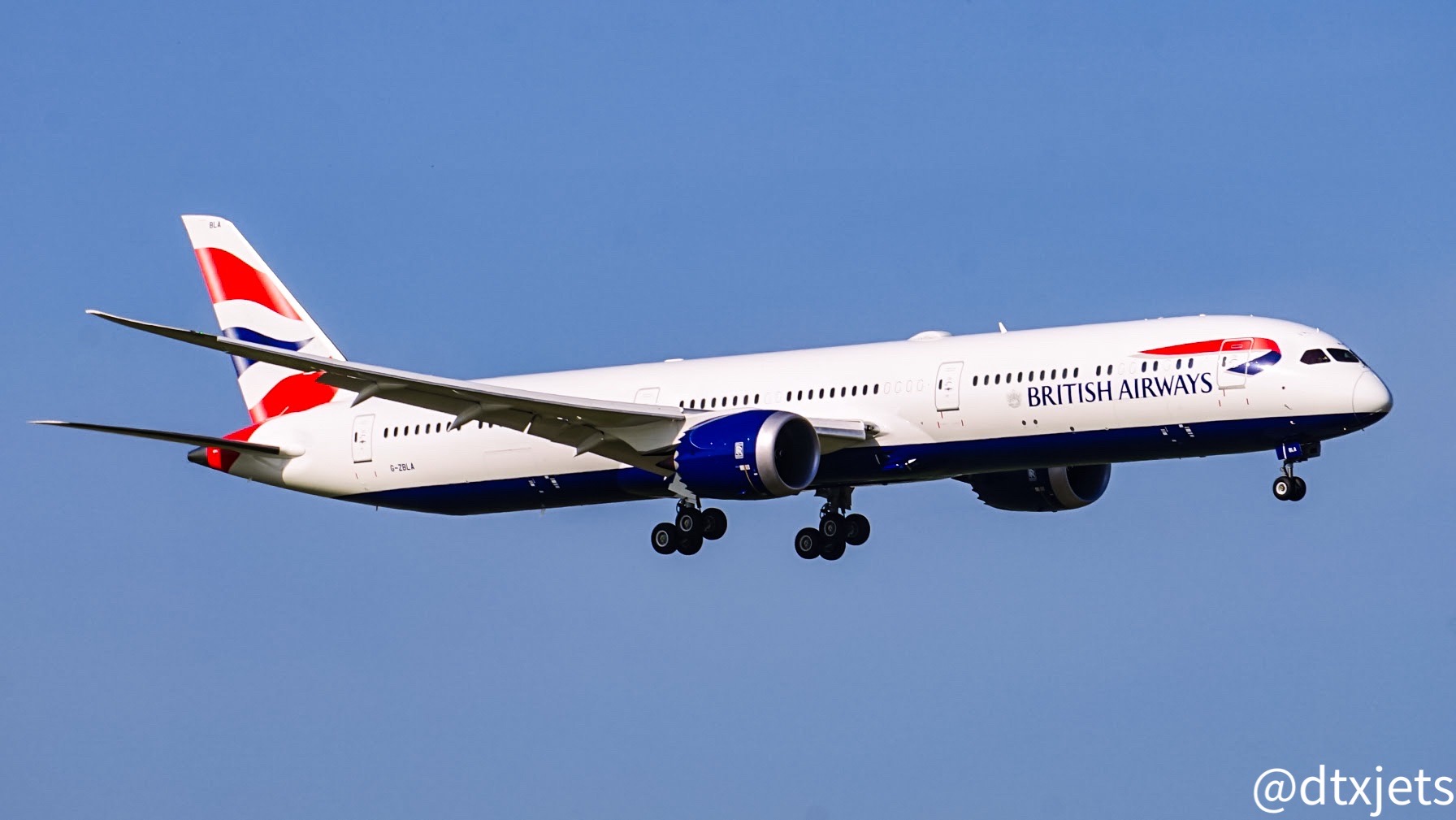 Full size: British Airways Boeing 787-10 G-ZBLA at Dallas-Fort Worth International Airport