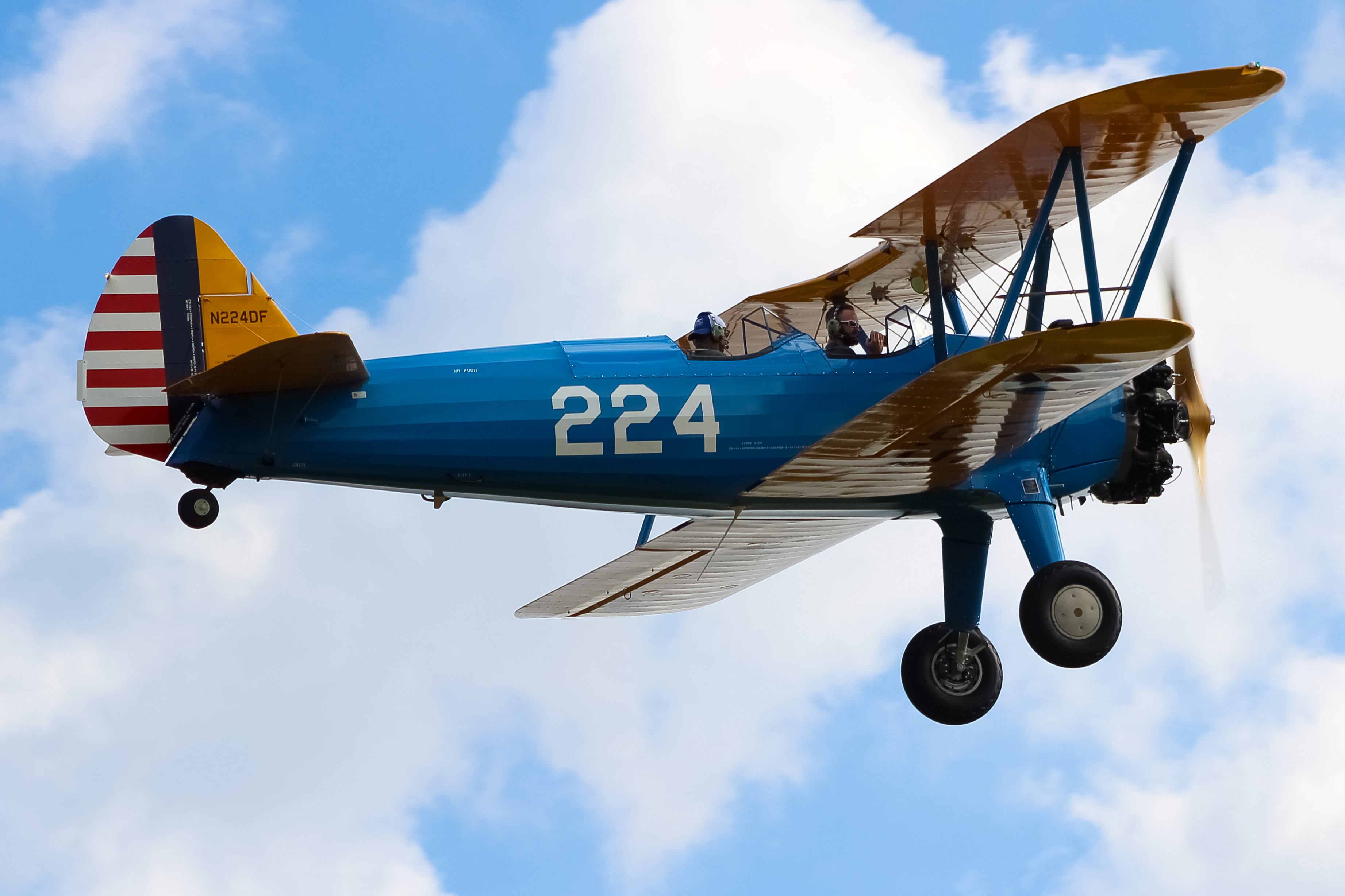Full size: PRIVATE Boeing Stearman N224DF at Clermont County Airport