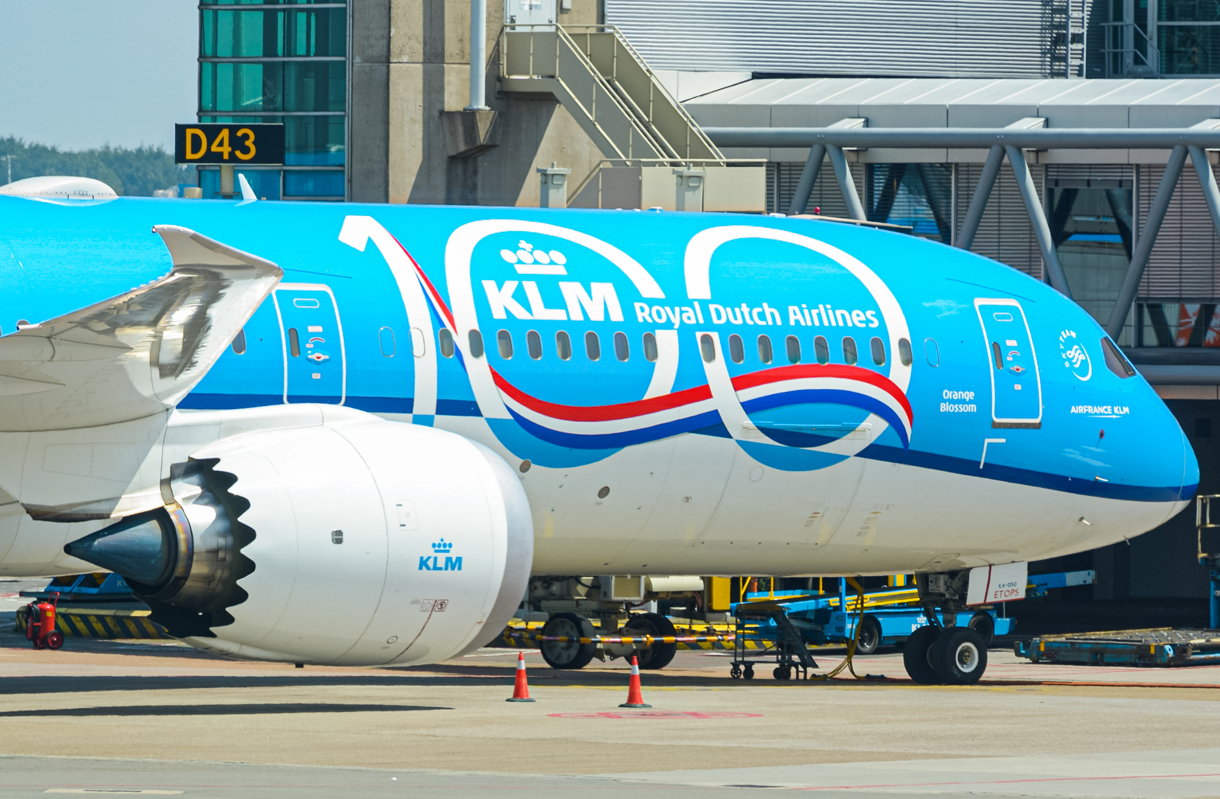 Full size: KLM Boeing 787-10 PH-BKA at Amsterdam Schiphol Airport