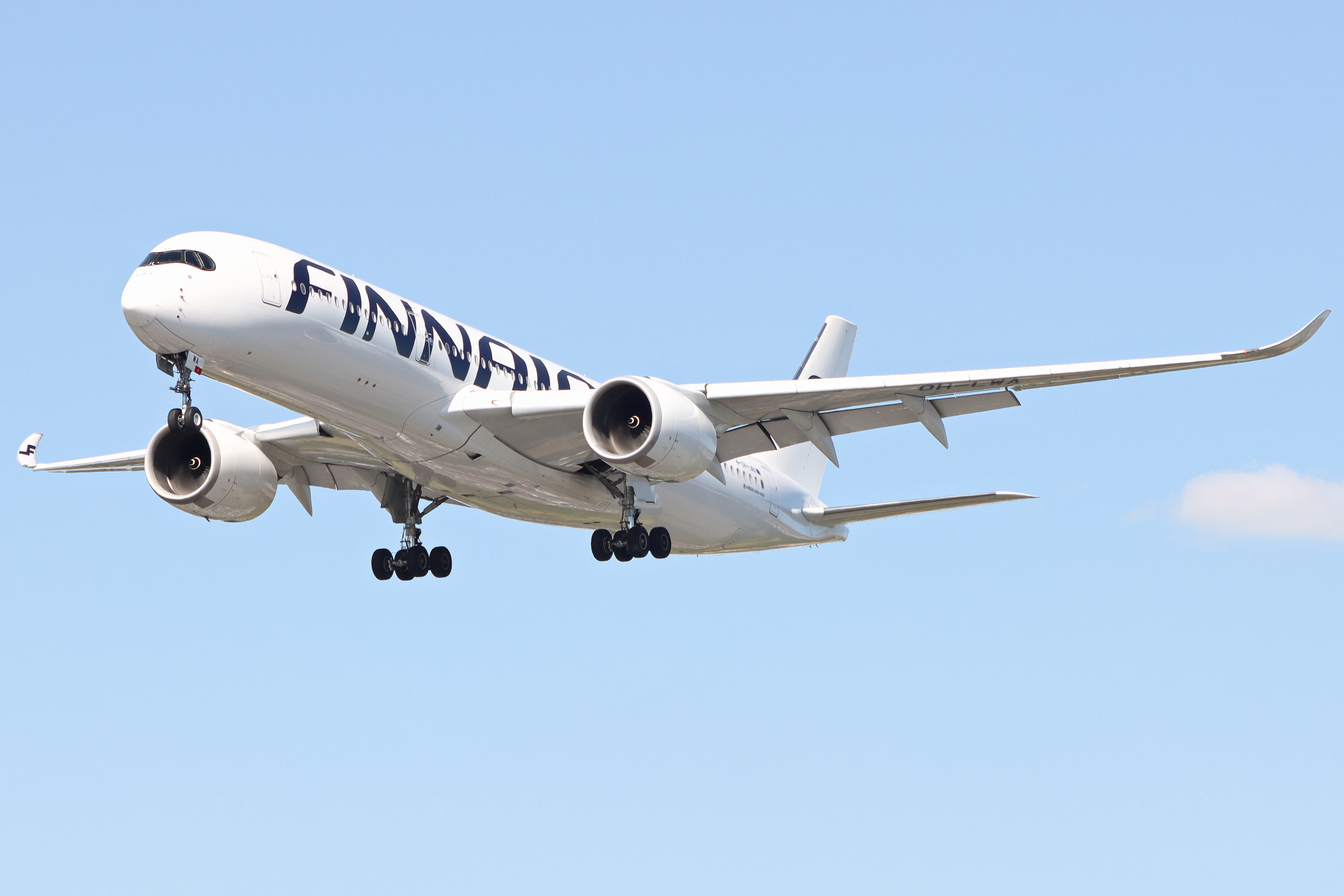 Full size: Finnair Airbus A350-900 OH-LWA at London Heathrow International Airport