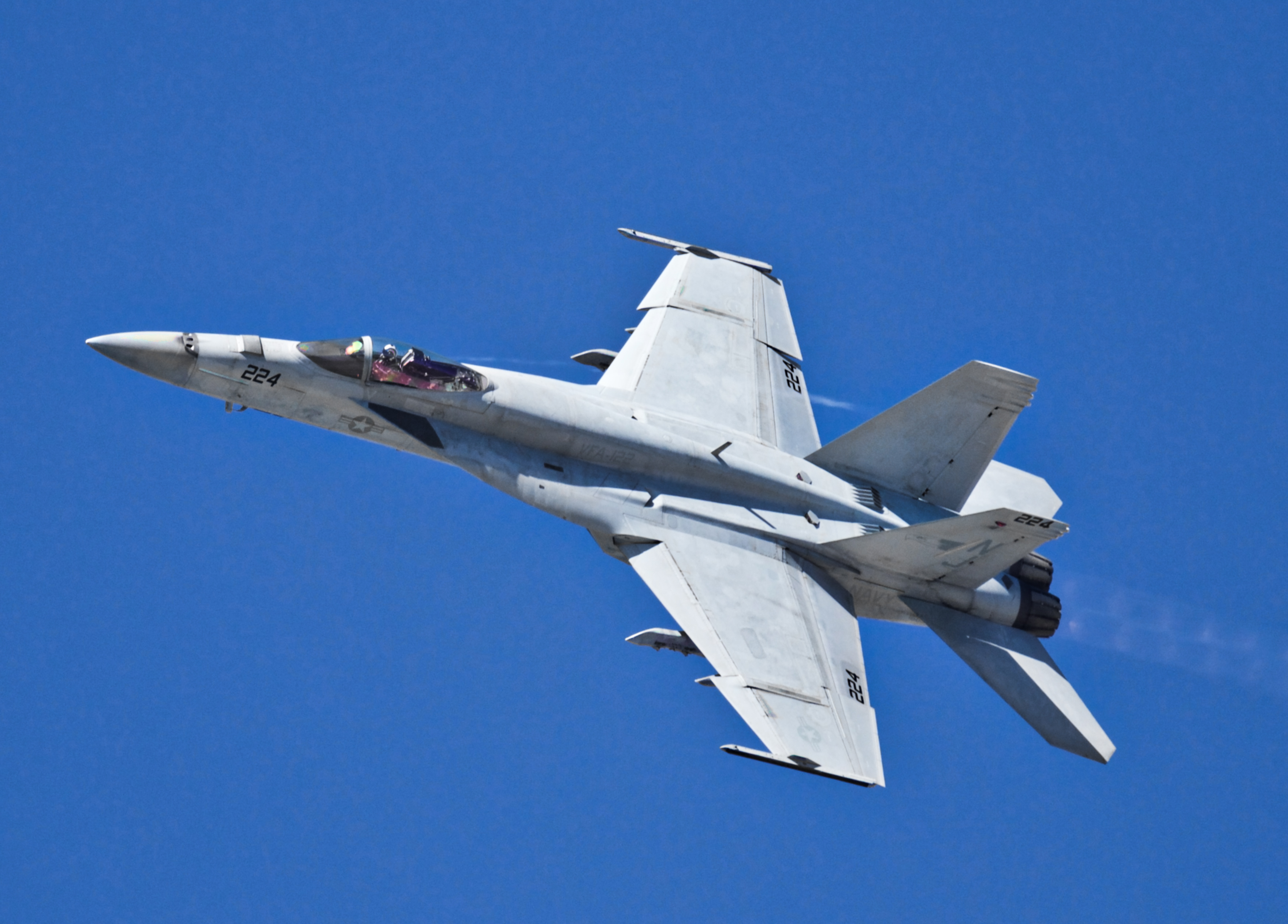 Full size: USAF - United States Air Force F/A-18 Hornet 224 at Miramar MCAS (Joe Foss Field) Airport