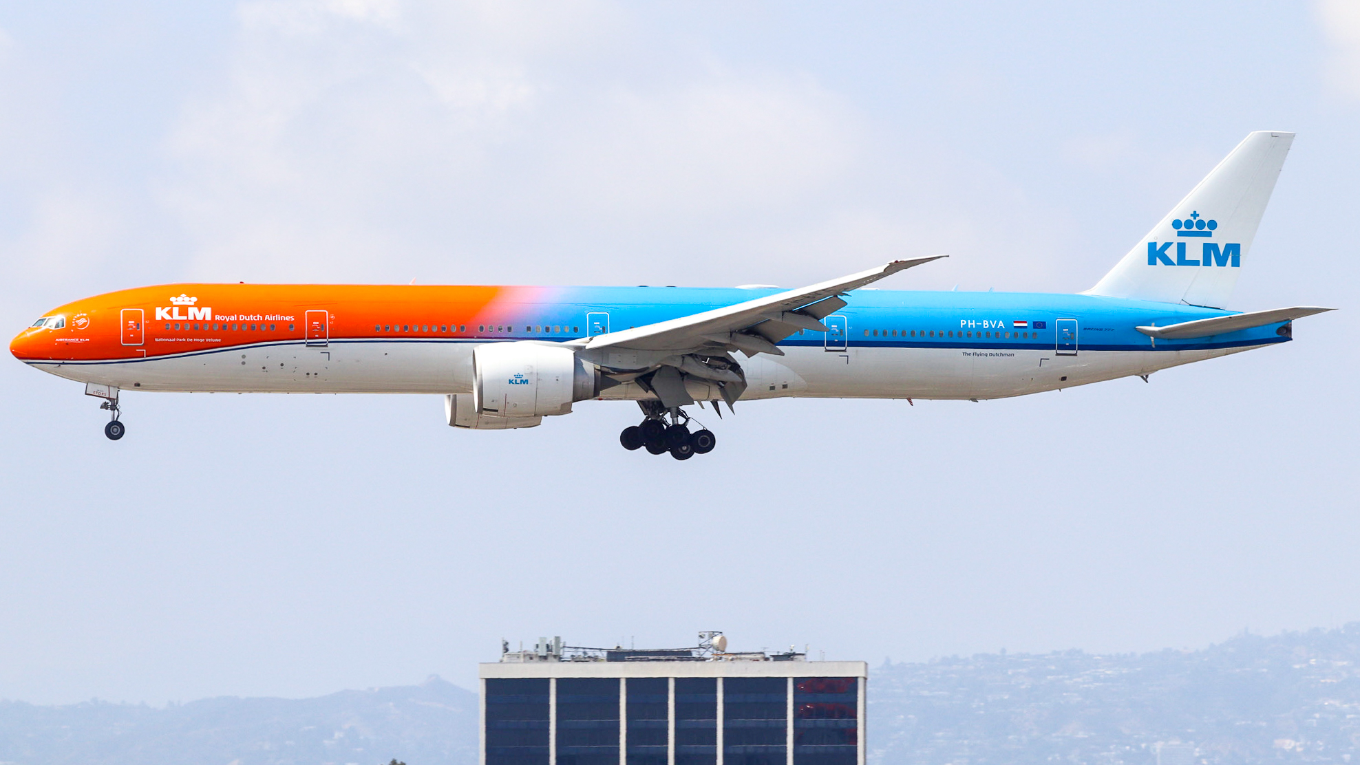 Full size: KLM Boeing 777-300ER PH-BVA at Los Angeles International Airport
