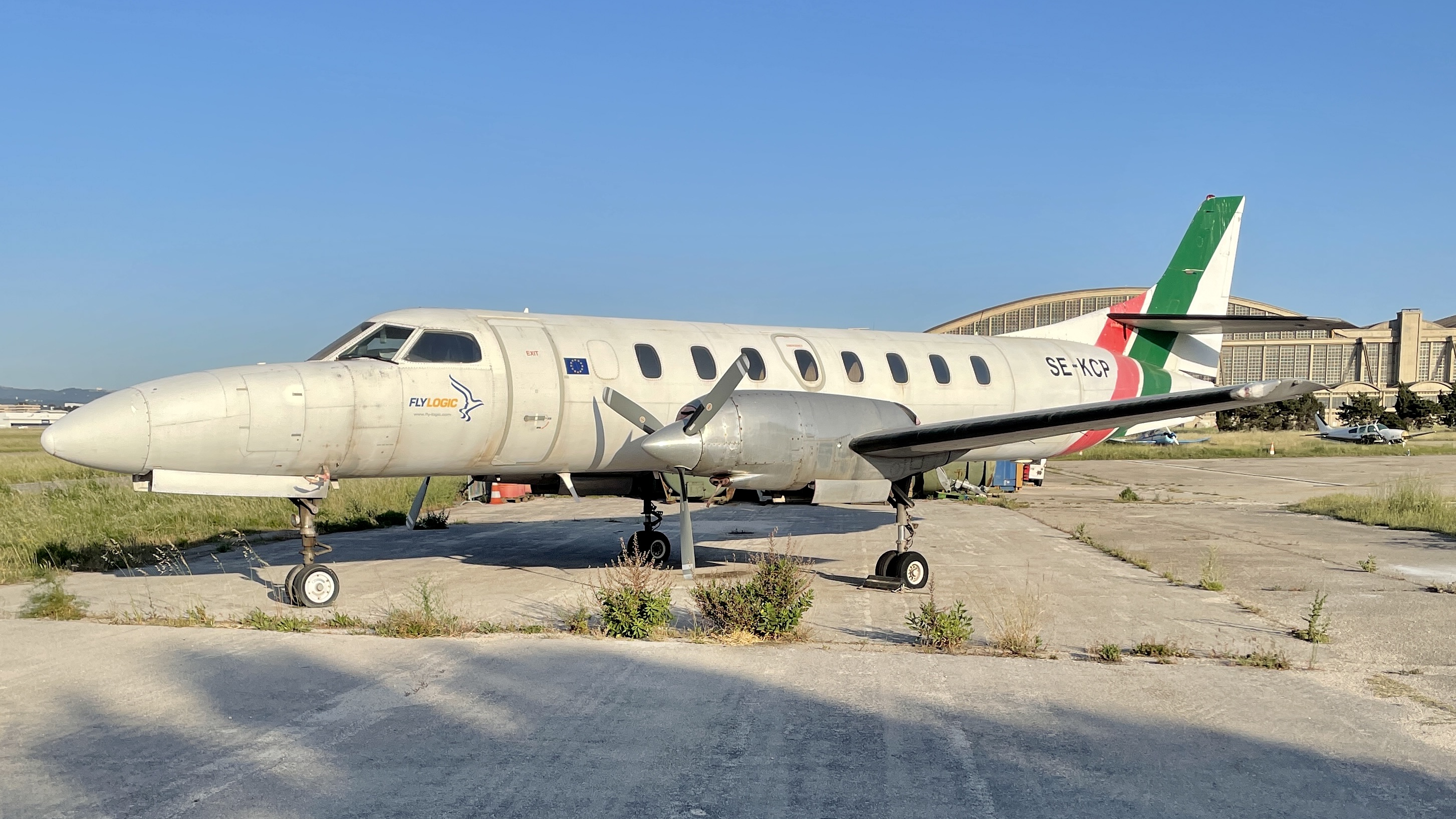 Full size: Fly Logic Swearingen SA226-TC Metro II SE-KCP at Marseille Provence Airport